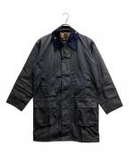 Barbourバブアー）の古着「BORDER WAXED COTTON」｜ネイビー