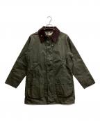 Barbourバブアー）の古着「4oz W/C LIGHTWEIGHT GAMEFAIRコート」｜カーキ×ブラウン