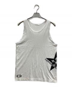 CHROME HEARTS スタープリント タンクトップ ホワイト 中古・古着通販】CHROME HEARTS (クロムハーツ) スタープリントタンク