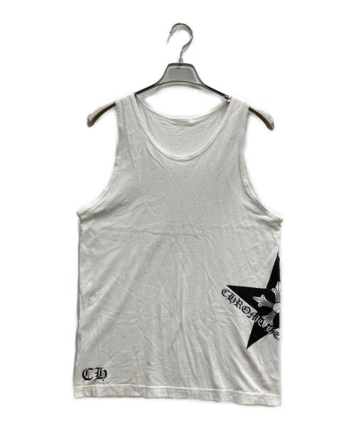 CHROME HEARTS（クロムハーツ）CHROME HEARTS (クロムハーツ) スタープリントタンクトップ ホワイト サイズ:Mの古着・服飾アイテム