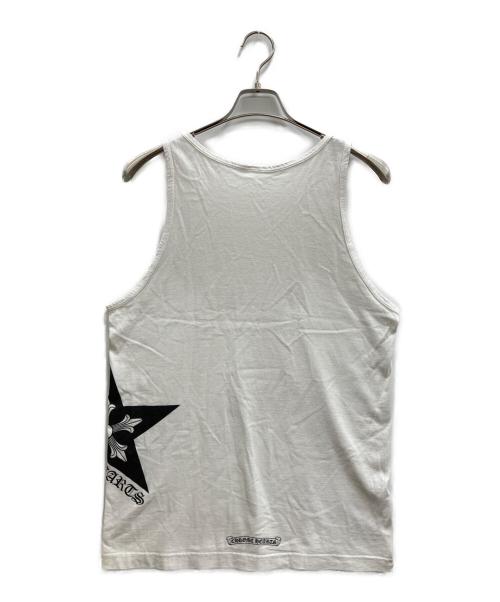 CHROME HEARTS（クロムハーツ）CHROME HEARTS (クロムハーツ) スタープリントタンクトップ ホワイト サイズ:Mの古着・服飾アイテム