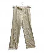 AURALEEオーラリー）の古着「WOOL WASHI AMUNZEN WIDE SLACKS」｜ベージュ
