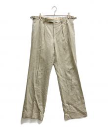 AURALEE（オーラリー）の古着「WOOL WASHI AMUNZEN WIDE SLACKS」｜ベージュ