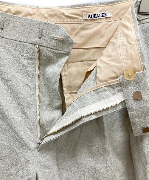 AURALEE（オーラリー）AURALEE (オーラリー) WOOL WASHI AMUNZEN WIDE SLACKS ベージュ サイズ:5の古着・服飾アイテム