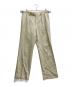 AURALEE（オーラリー）の古着「WOOL WASHI AMUNZEN WIDE SLACKS」｜ベージュ