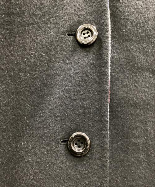 BLUE LABEL CRESTBRIDGE（ブルーレーベルクレストブリッジ）BLUE LABEL CRESTBRIDGE (ブルーレーベルクレストブリッジ) 裏チェックフーデッドウールコート ブラック サイズ:38の古着・服飾アイテム