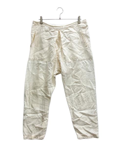 ISSEY MIYAKE（イッセイミヤケ）ISSEY MIYAKE (イッセイミヤケ) リネンパンツ ホワイト サイズ:Sの古着・服飾アイテム