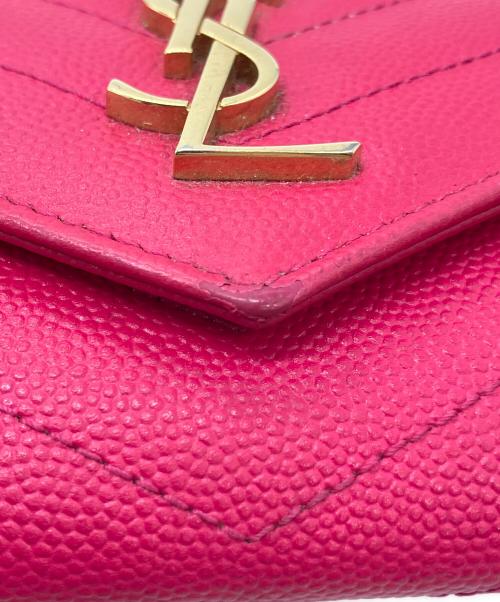 Yves Saint Laurent（イヴサンローラン）Yves Saint Laurent (イヴサンローラン) 名刺入れ ピンクの古着・服飾アイテム