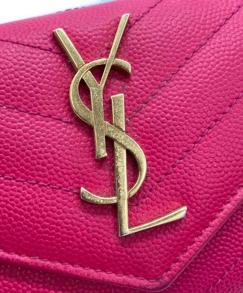 Yves Saint Laurent（イヴサンローラン）Yves Saint Laurent (イヴサンローラン) 名刺入れ ピンクの古着・服飾アイテム