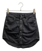 DIESELディーゼル）の古着「DE-ARDデニムミニスカート」｜グレー