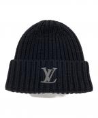 LOUIS VUITTONルイ ヴィトン）の古着「ビーニー・オンリー LV」｜ブラック
