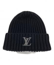 LOUIS VUITTON（ルイ ヴィトン）の古着「ビーニー・オンリー LV」｜ブラック