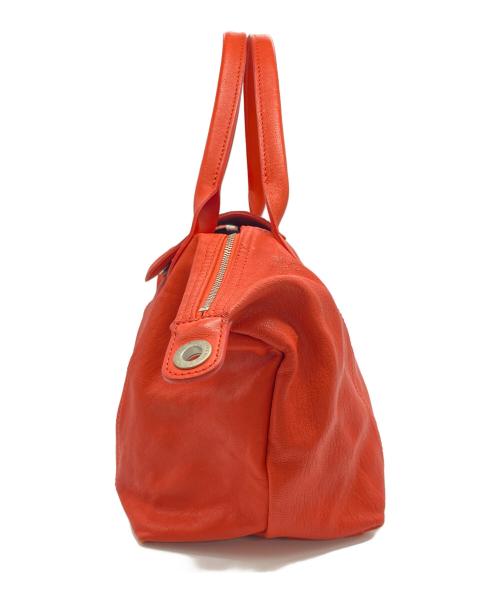 LONGCHAMP（ロンシャン）LONGCHAMP (ロンシャン) ル プリアージュレザー2WAYバッグ オレンジの古着・服飾アイテム