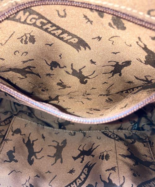 LONGCHAMP（ロンシャン）LONGCHAMP (ロンシャン) ル プリアージュレザー2WAYバッグ オレンジの古着・服飾アイテム