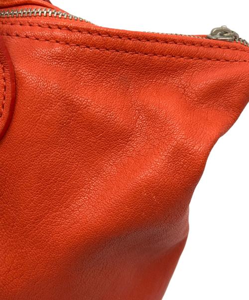 LONGCHAMP（ロンシャン）LONGCHAMP (ロンシャン) ル プリアージュレザー2WAYバッグ オレンジの古着・服飾アイテム