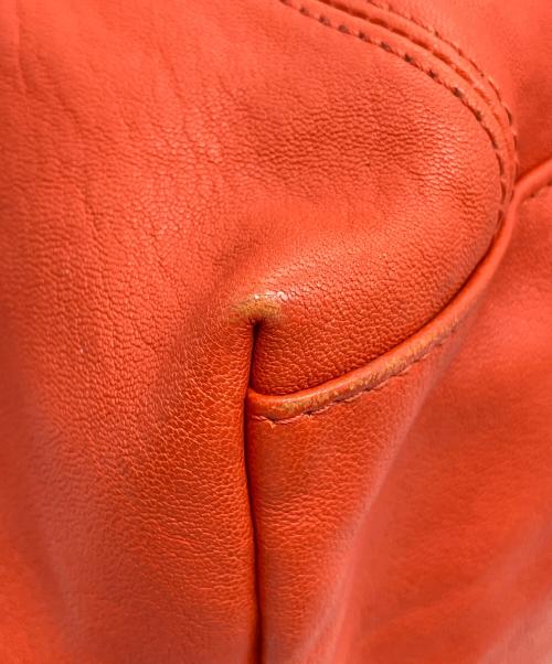 LONGCHAMP（ロンシャン）LONGCHAMP (ロンシャン) ル プリアージュレザー2WAYバッグ オレンジの古着・服飾アイテム