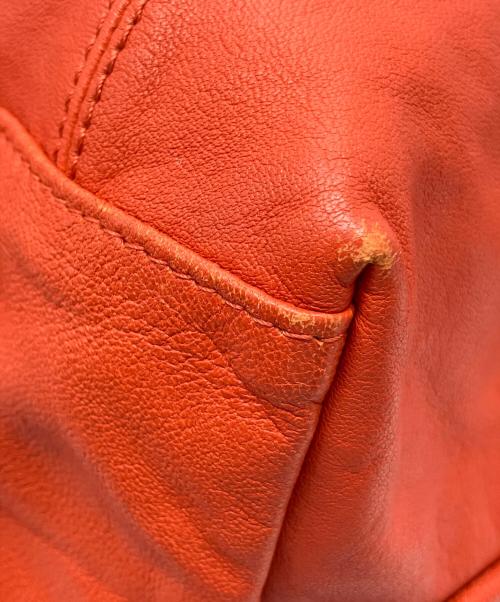 LONGCHAMP（ロンシャン）LONGCHAMP (ロンシャン) ル プリアージュレザー2WAYバッグ オレンジの古着・服飾アイテム