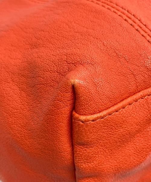 LONGCHAMP（ロンシャン）LONGCHAMP (ロンシャン) ル プリアージュレザー2WAYバッグ オレンジの古着・服飾アイテム