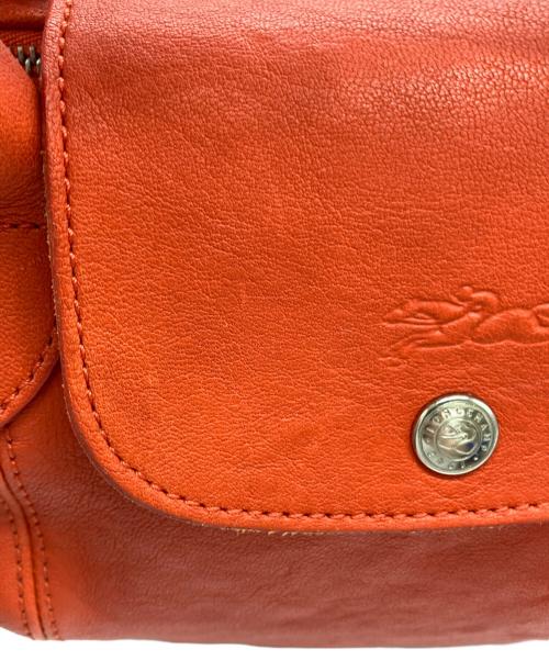 LONGCHAMP（ロンシャン）LONGCHAMP (ロンシャン) ル プリアージュレザー2WAYバッグ オレンジの古着・服飾アイテム