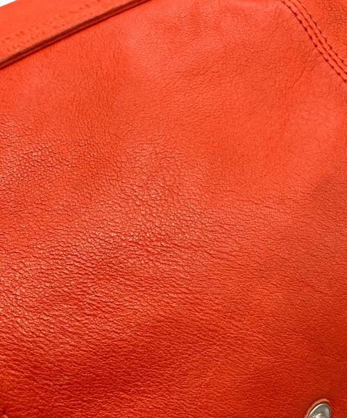 LONGCHAMP（ロンシャン）LONGCHAMP (ロンシャン) ル プリアージュレザー2WAYバッグ オレンジの古着・服飾アイテム