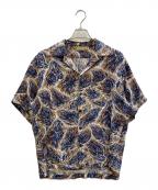 Schottショット）の古着「HORSE RAYON SHIRT」｜ブルー