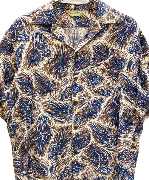 Schott（ショット）Schott (ショット) HORSE RAYON SHIRT ブルー サイズ:Mの古着・服飾アイテム