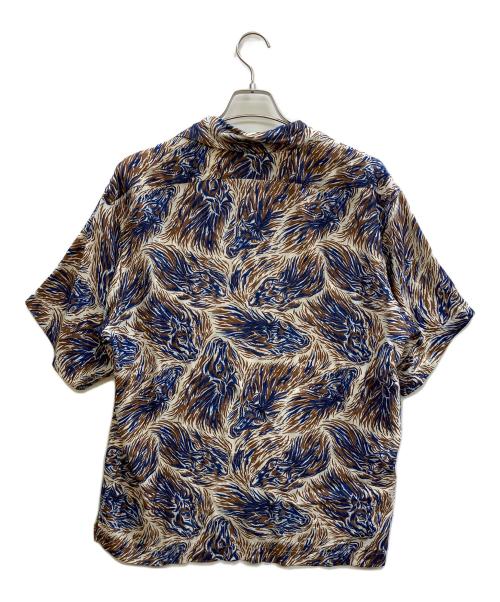 Schott（ショット）Schott (ショット) HORSE RAYON SHIRT ブルー サイズ:Mの古着・服飾アイテム
