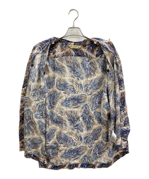 Schott（ショット）Schott (ショット) HORSE RAYON SHIRT ブルー サイズ:Mの古着・服飾アイテム