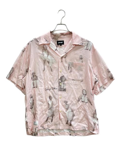 Schott（ショット）Schott (ショット) MARILYN MONROE RAYON SHIRT ピンク サイズ:Lの古着・服飾アイテム