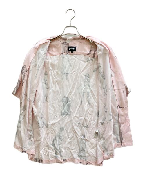 Schott（ショット）Schott (ショット) MARILYN MONROE RAYON SHIRT ピンク サイズ:Lの古着・服飾アイテム