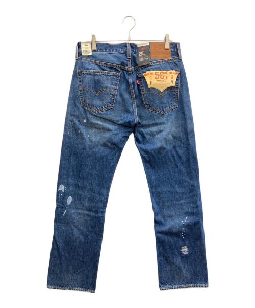 LEVI'S PReMIUM（リーバイス プレミアム）LEVI'S PReMIUM (リーバイス プレミアム) 501ペイントリペア加工デニムパンツ ブルー サイズ:W33×L30の古着・服飾アイテム