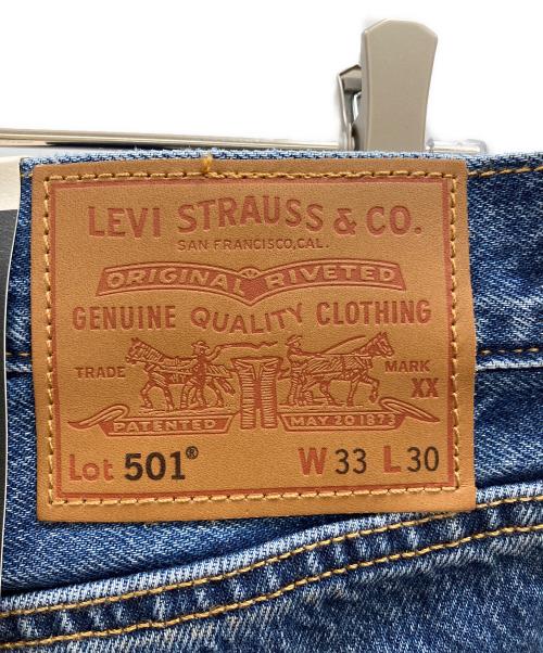 LEVI'S PReMIUM（リーバイス プレミアム）LEVI'S PReMIUM (リーバイス プレミアム) 501ペイントリペア加工デニムパンツ ブルー サイズ:W33×L30の古着・服飾アイテム