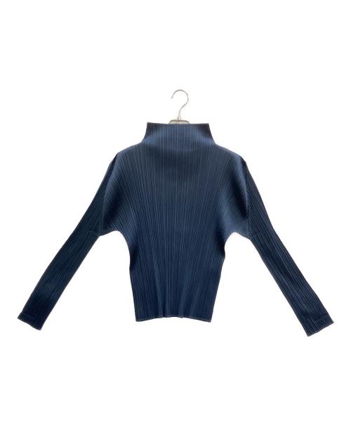 PLEATS PLEASE（プリーツプリーズ）PLEATS PLEASE (プリーツプリーズ) プリーツカットソー ネイビー サイズ:3の古着・服飾アイテム