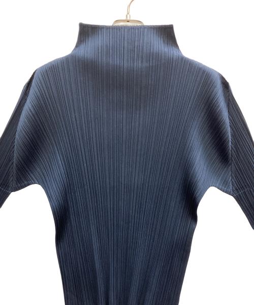 PLEATS PLEASE（プリーツプリーズ）PLEATS PLEASE (プリーツプリーズ) プリーツカットソー ネイビー サイズ:3の古着・服飾アイテム