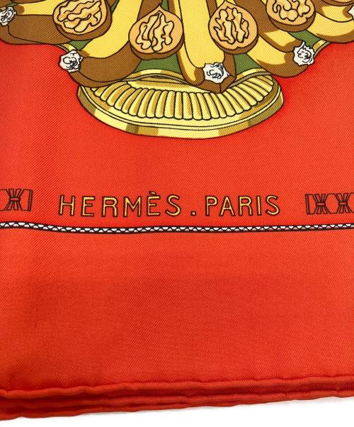 HERMES（エルメス）HERMES (エルメス) シルクスカーフ オレンジの古着・服飾アイテム