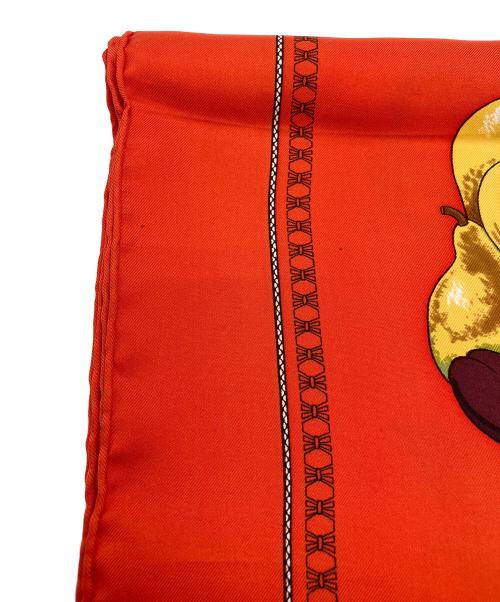 HERMES（エルメス）HERMES (エルメス) シルクスカーフ オレンジの古着・服飾アイテム