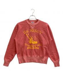 TOYS MCCOY（トイズマッコイ）の古着「U.S. ARMY 101st AIRBORNE DIV. Screaming Eaglesプリントスウェット」｜ピンク