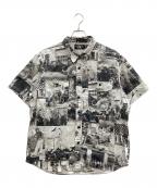 RRLダブルアールエル）の古着「Photo Print Twill Workshirt」｜グレー