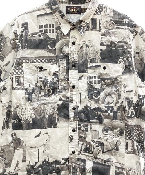 RRL（ダブルアールエル）RRL (ダブルアールエル) Photo Print Twill Workshirt グレー サイズ:XLの古着・服飾アイテム