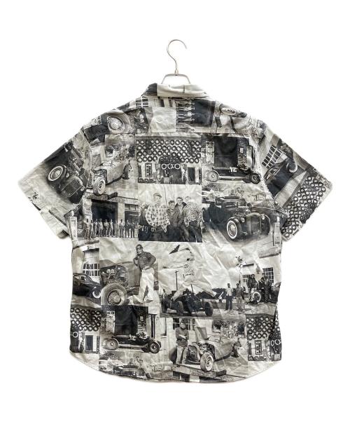 RRL（ダブルアールエル）RRL (ダブルアールエル) Photo Print Twill Workshirt グレー サイズ:XLの古着・服飾アイテム