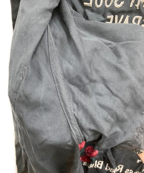 WACKO MARIA RUDEES（ワコマリア）WACKO MARIA RUDEES (ワコマリア) スカル刺繍レーヨンシャツ ブラック サイズ:Lの古着・服飾アイテム