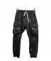 RICK OWENS（リックオウエンス）の古着「MASTODON CARGO」｜ブラック
