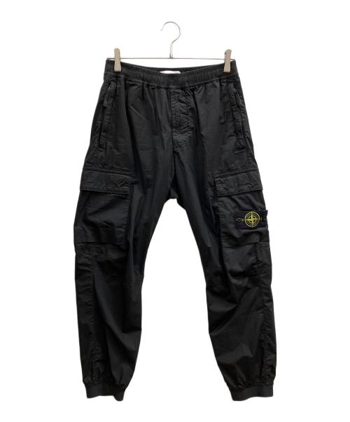 STONE ISLAND（ストーンアイランド）STONE ISLAND (ストーンアイランド) STRETCH COTTON TELA PARACADUTE カーゴパンツ ブラック サイズ:W29の古着・服飾アイテム