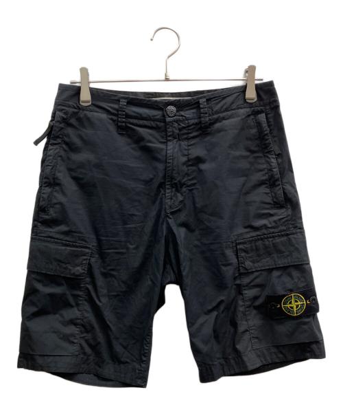 STONE ISLAND（ストーンアイランド）STONE ISLAND (ストーンアイランド) ロゴワッペンショートパンツ ブラック サイズ:W28の古着・服飾アイテム