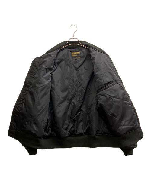 BEAUTY&YOUTH UNITED ARROWS（ビューティーアンドユースユナイテッドアローズ）BEAUTY&YOUTH UNITED ARROWS (ビューティーアンドユースユナイテッドアローズ) AVIREX (アヴィレックス) 別注MA-1ジャケット ブラック サイズ:40の古着・服飾アイテム
