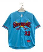 SUPREMEシュプリーム）の古着「Swords Baseball Jersey」｜ブルー×レッド