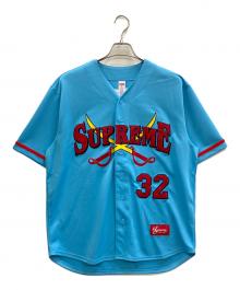 SUPREME（シュプリーム）の古着「Swords Baseball Jersey」｜ブルー×レッド
