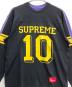 Supreme (シュプリーム) Split L/S Football Top ブラック×パープル サイズ:M：13000円