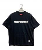 SUPREMEシュプリーム）の古着「Collegiate Applique S/S TOP」｜ブラック