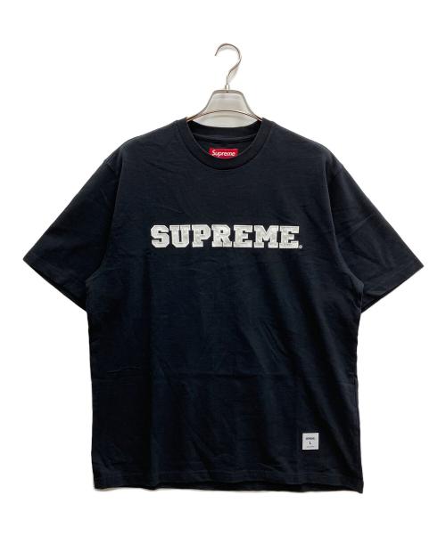 SUPREME（シュプリーム）Supreme (シュプリーム) Collegiate Applique S/S TOP ブラック サイズ:Lの古着・服飾アイテム